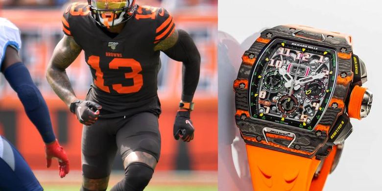 Odell Beckham Jr Pakai Arloji Mewah Saat Pertandingan Nfl