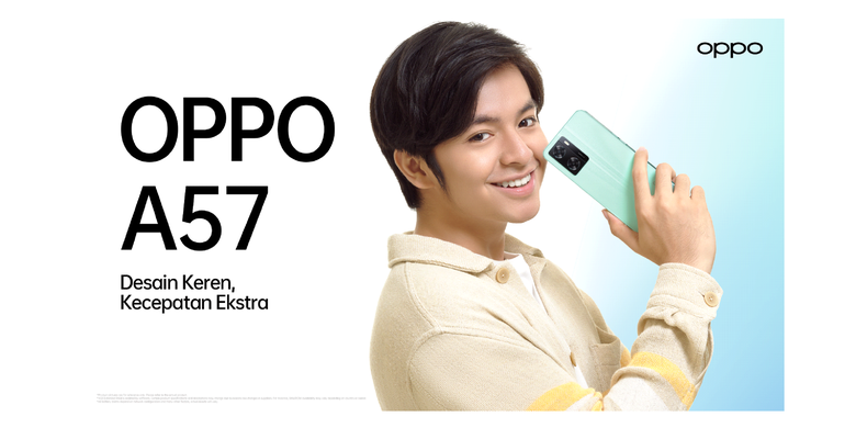 Oppo A57 meluncur di Indonesia 21 Juli 2022.