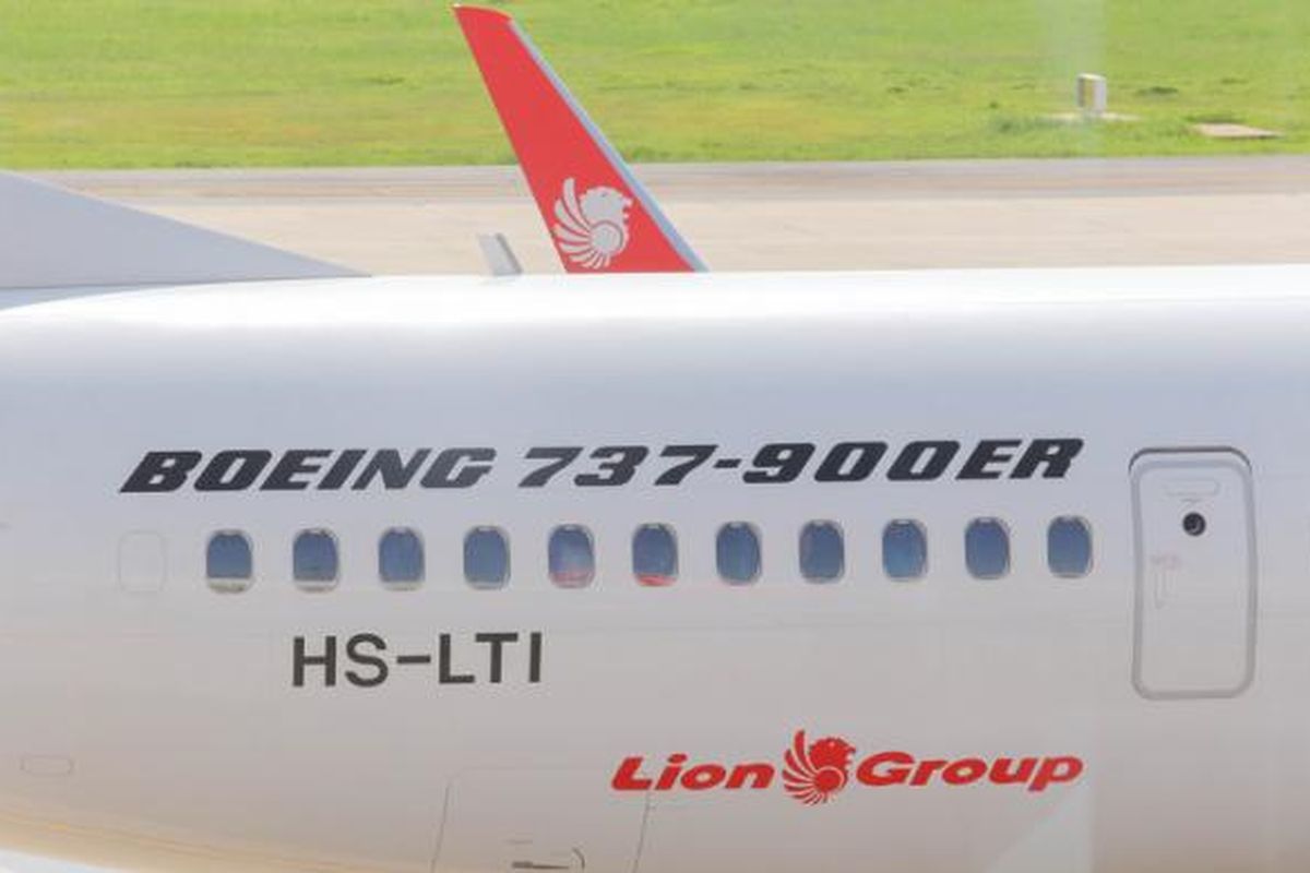 Pesawat Lion Air Boeing 737-900ER.