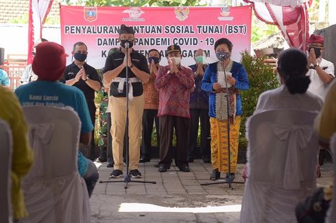 1.308 KPM di Kecamatan Dawan, Bali Terima Bansos Tunai