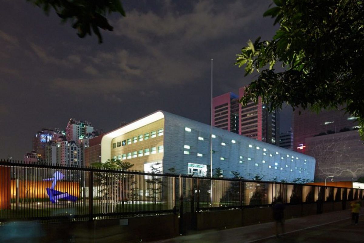 Gedung konsulat AS di Guangzhou, China yang menjadi lokasi laporan.
