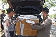 Satpol PP Surabaya dan Bea Cukai Gagalkan Penyelundupan 1,4 Juta Batang Rokok Ilegal di Suramadu