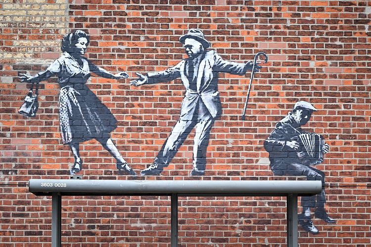 Mural karya Banksy