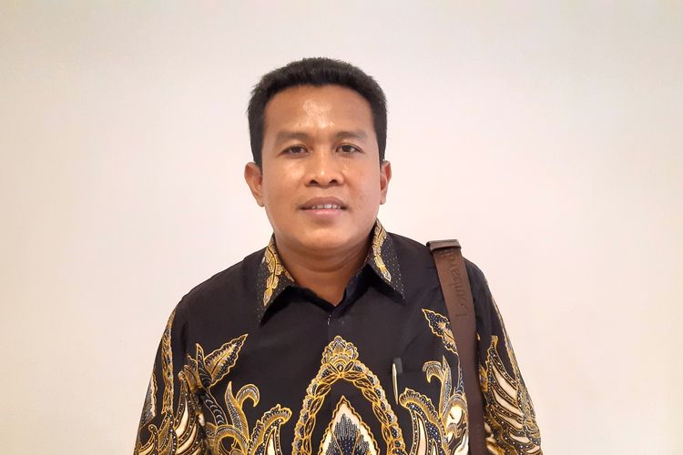 Sekjen Pimpinan Pusat Ikatan Sarjana Nahdlatul Ulama (ISNU) Kholid Saerozi saat menghadiri diskusi Bangkitkan Nasionalisme bersama Kita Tangkal Radikalisme dan Berantas Terorisme di gedung The Tribrata, Jakarta, Senin (10/11/2019).