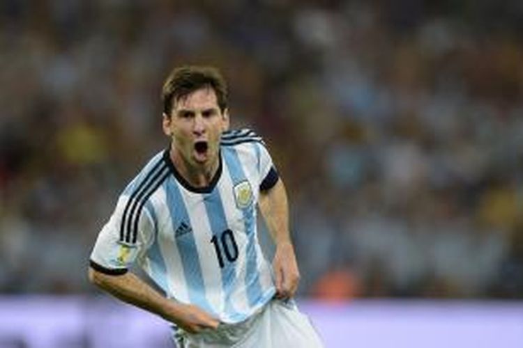 Striker Argentina, Lionel Messi.