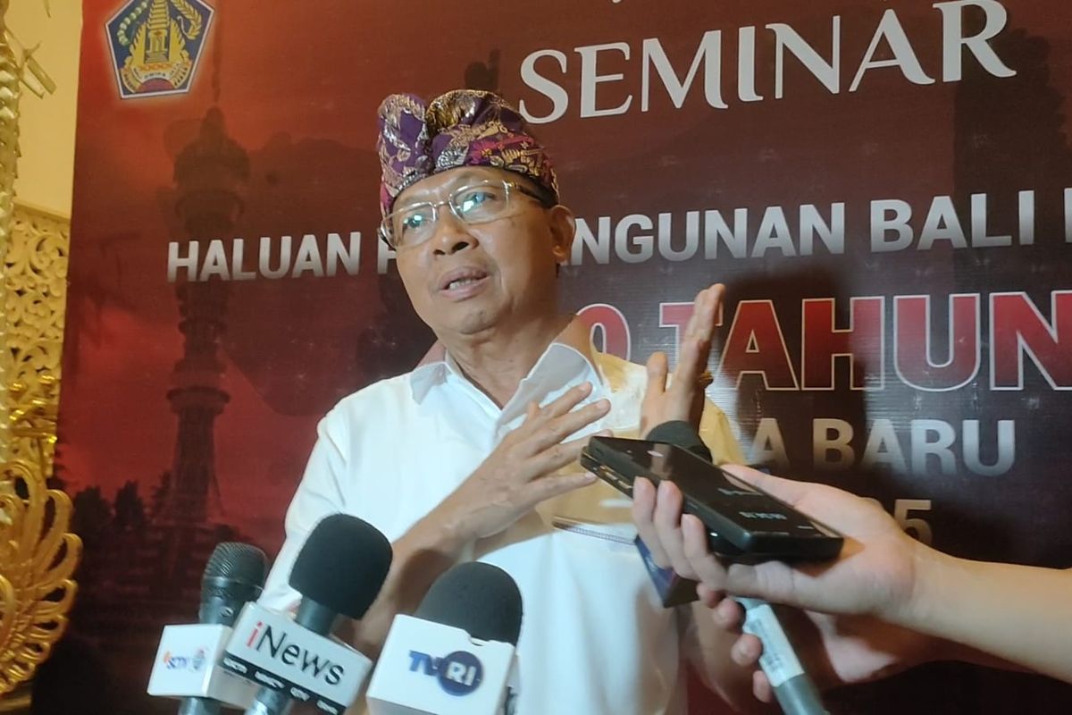 Gubernur Bali I Wayan Koster ditemui di kawasan Badung, Bali, Kamis (4/5/2023) malam.