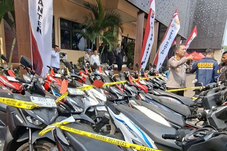 Polda Banten Amankan 13 Motor Curanmor, Korban Bisa Ambil Gratis dengan Syarat Bukti Kepemilikan
