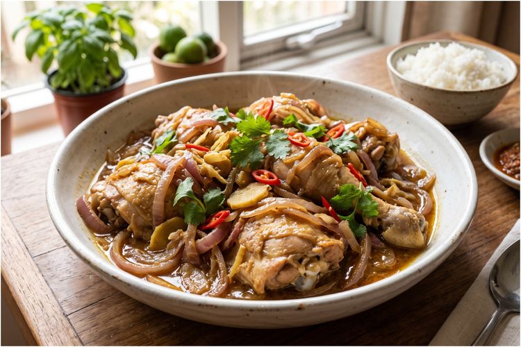 Ayam Kukus Bombai, Resep Praktis dengan Rasa Gurih