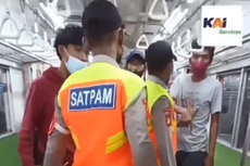 Viral, Video 3 Pemuda Diturunkan Paksa dari KRL gara-gara 