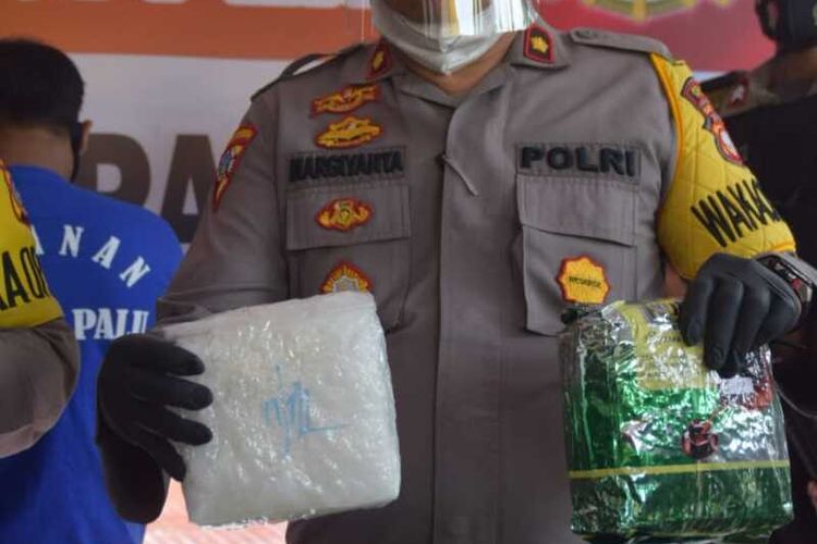 Sabu 19 Kilogram dengan nilai 20 miliar rupiah, disita polisi, Senin (30/11/2020).