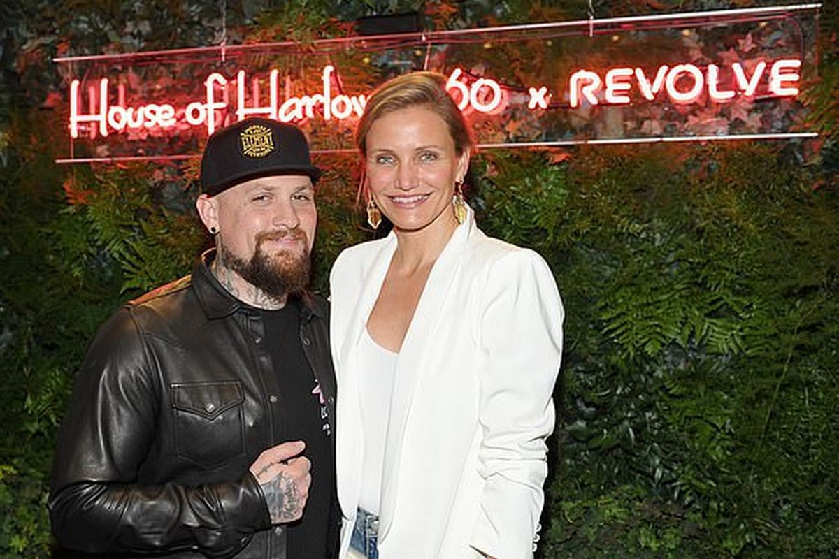 Cameron Diaz dan suaminya rocker Good Charlotte, Benji Madden.