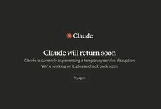 Layanan AI Claude Anthropic Down Siang Ini, Pengguna Tak Bisa Login