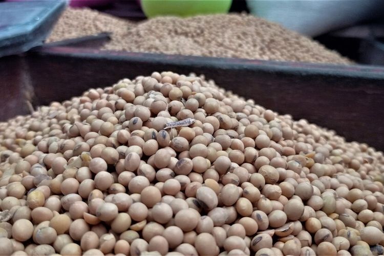 Sebulan terakhir harga kedelai di Pasar Sayur Kabupaten Magetan naik hingga Rp 2.000. Kenaikan harga kedelai membuat keuntungan pedagang tempe dan susu kedelai turut menipis.