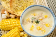 Resep Sup Krim jagung, Menu Sarapan 3 Langkah Masak