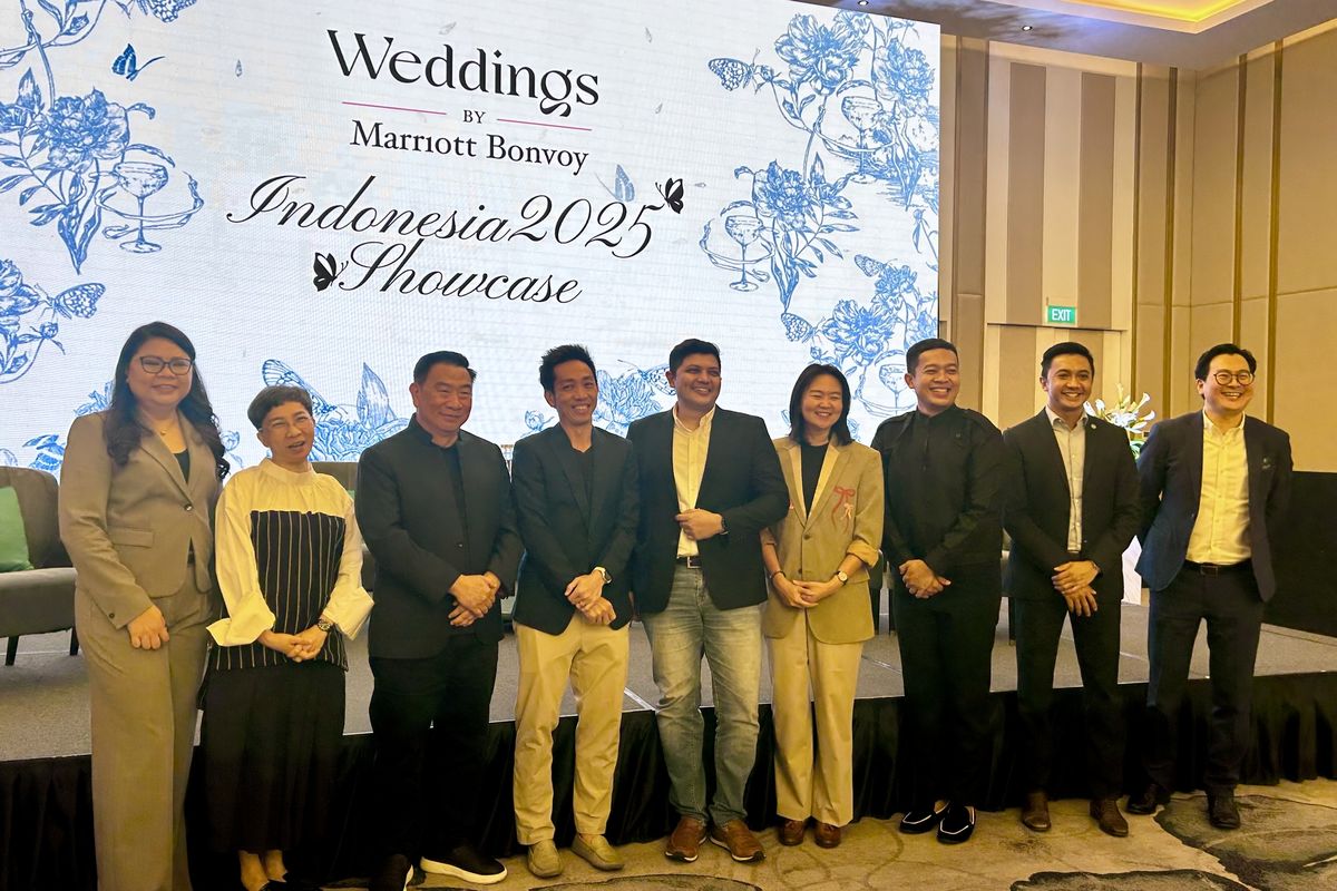 Para vendor pernikahan yang akan memeriahkan acara Weddings by Marriott Bonvoy: Indonesia Showcase 2025, di The St. Regis Jakarta, Kamis (17/4/2025).