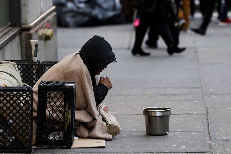 Jumlah tunawisma yang hidup di jalanan New York meningkat menjadi 3.936 orang pada tahun ini, dari yang sebelumnya berjumlah 2.836 pada 2016. (EPA via The Wall Street Journal)