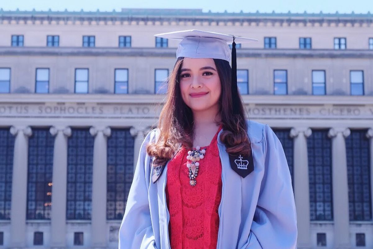 Tasya Kamila diwisuda di Columbia University, Amerika Serikat.