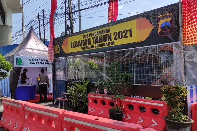 Pos pengamanan lebaran Polresta Surakarta