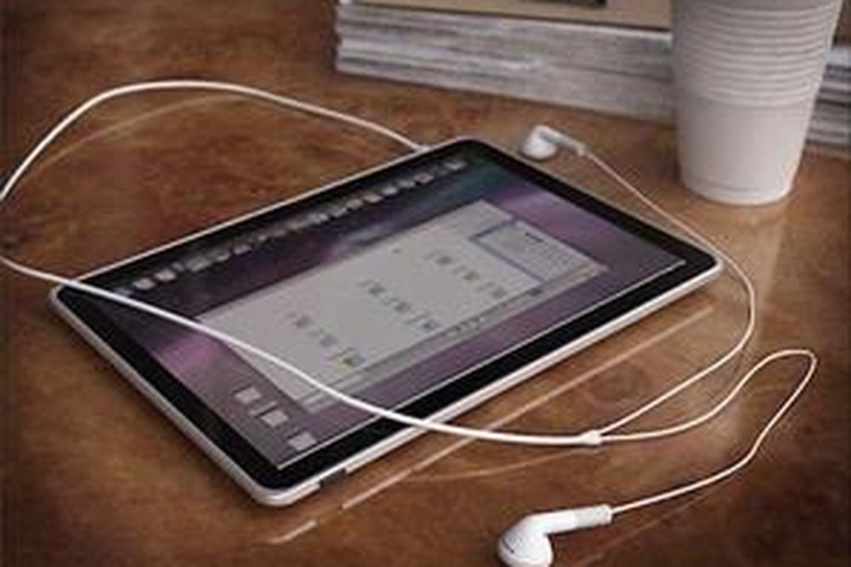 Konsep Apple Tablet khayalan Fotoboer.nl yang diberi nama iNetbook.