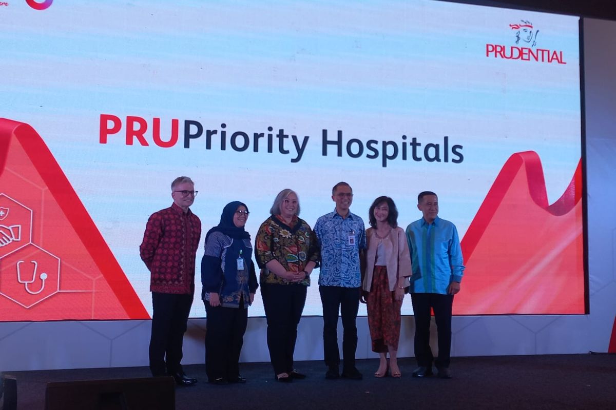 Konferensi Pers Peluncuran PRUPriority Hospitals, Selasa (7/11/2023).