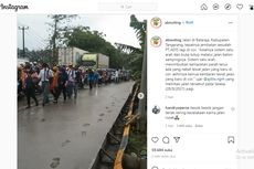 Video Viral Jalan Baru Dicor Langsung Dilewati Motor dan Truk