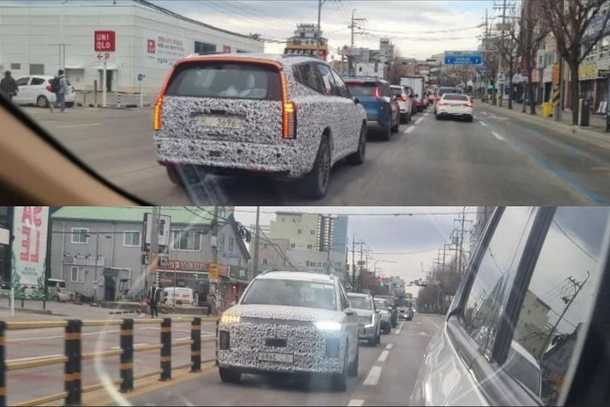 Hyundai Ioniq 7 tertangkap kamera sedang tes jalan di Korea Selatan