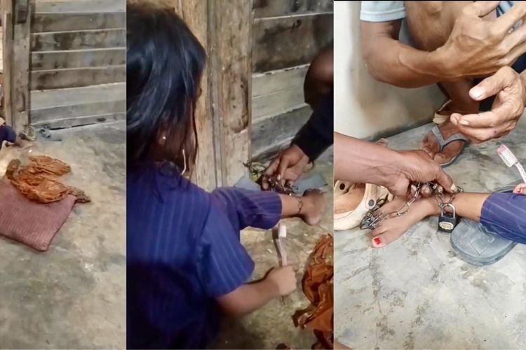 Terkuak, Ini Alasan Ibu di Mesuji Rantai Anaknya Sendiri