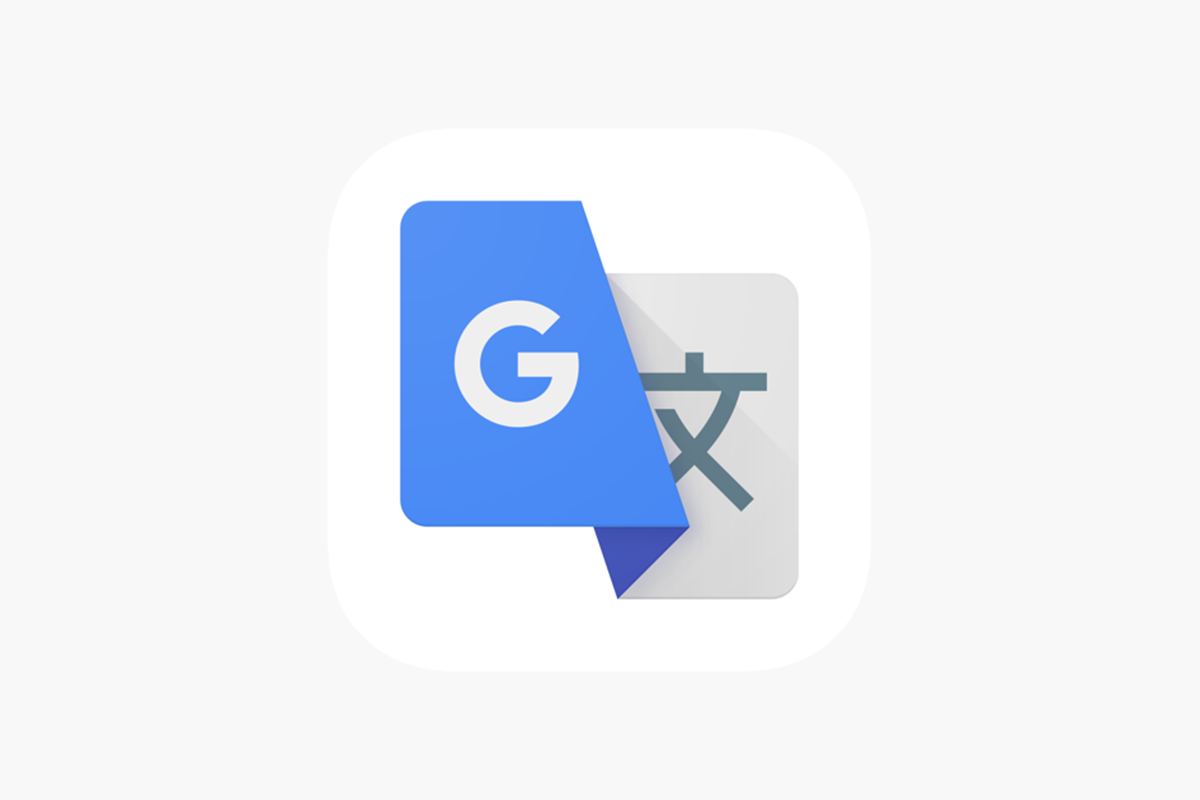 Ilustrasi logo Google Translate di Apple App Store.