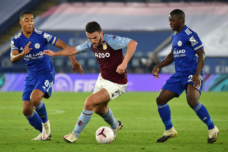 Leicester City vs Aston Villa di Stadion King Power, Minggu (18/10/2020) waktu setempat