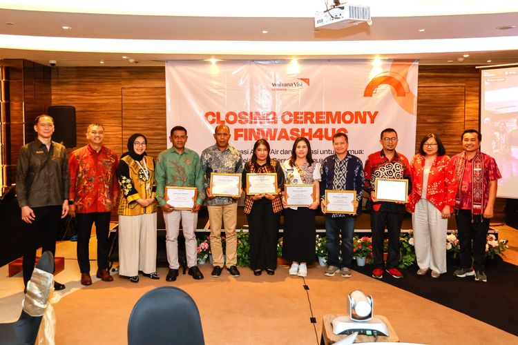Penutupan program Financing WASH for Universal Coverage atau FinWASH4UC oleh Wahana Visi