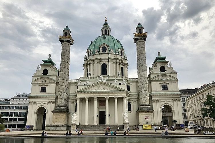 Karlskirche, Wina, Austria.