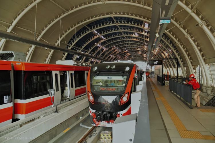 Pembangunan LRT Jabodebek Tahap 1 Capai 84,6 Persen