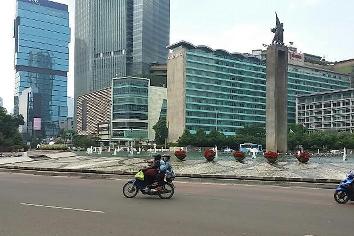 Kawasan Bundaran Hotel Indonesia, Jakarta. 