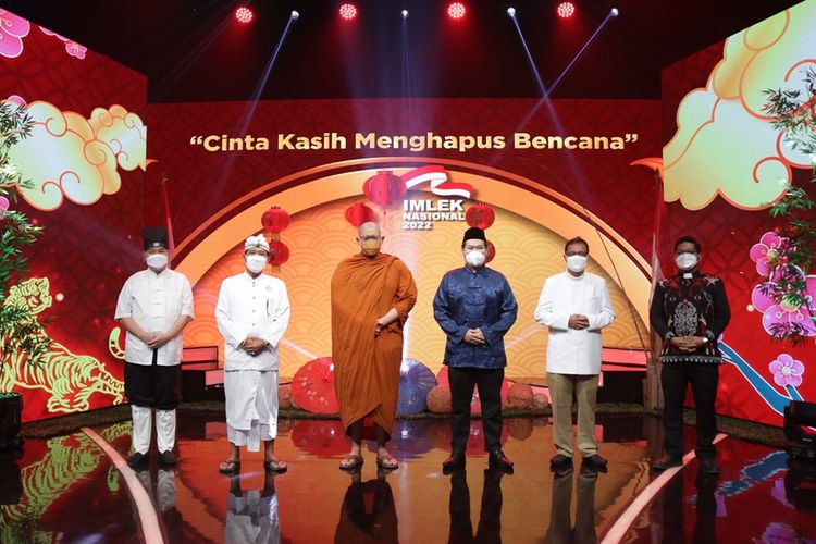 Perayaan Imlek Nasional 2022 spesial Cap Go Meh di studio DAAI TV, Selasa (15/2/2022).