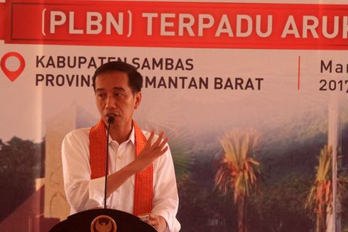 Resmikan Pos Lintas Batas Negara Aruk, Ini Harapan Jokowi
