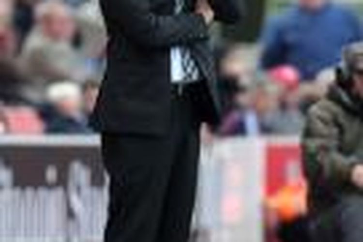 Pelatih Manchester City Manuel Pellegrini.