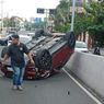 Kronologi Kecelakaan di Overpass Manahan, Mazda Merah Tabrak Inova hingga Terbalik