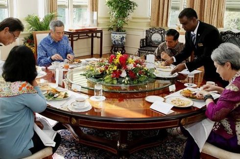 PM Singapura Menjamu Presiden Jokowi dengan Sarapan Nasi Lemak