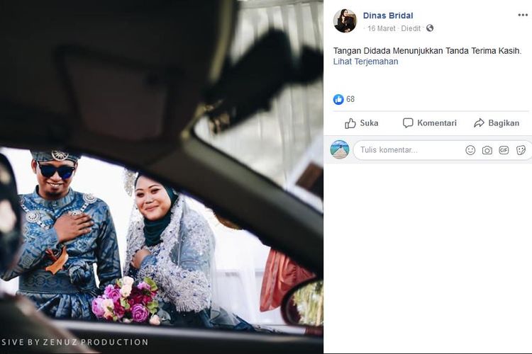 Pernikahan drive-thru ala pengantin di Malaysia di tengah wabah Covid-19 yang melanda