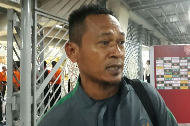 Pelatih kiper tim nasional U-19 Indonesia, Jarot Supriadi.