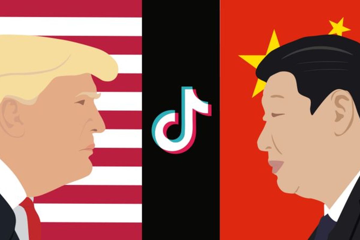 Ilustrasi TikTok di tengah perseteruan Amerika Serikat yang dipimpin Donald Trump dengan China yang dikomandoi Xi Jinping.