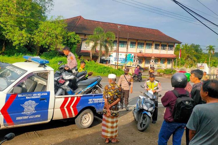 TKP lakalantas di Desa Jelantik Lombok Tengah, Kamis (9/2/2023)