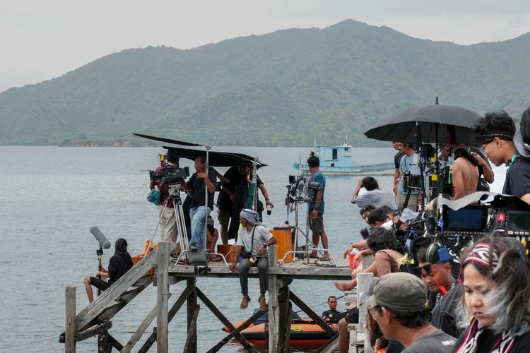 Foto : Shooting film Lima Bintang Timur di Labuan Bajo, Kabupaten Manggarai Barat, NTT