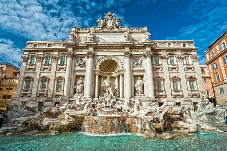 Trevi Fountain, Italia.