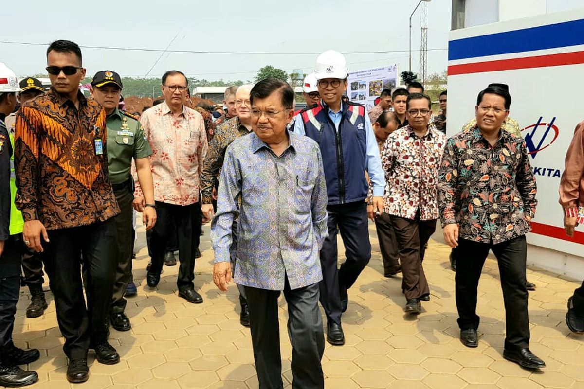Wakil Presiden Jusuf Kalla tinjau pembangunan UIII