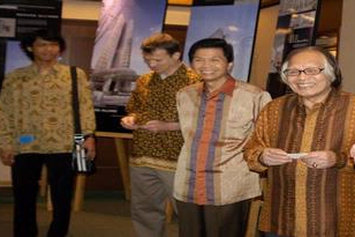 Presiden Direktur Medialand Teddy Surianto dan Presiden Komisaris Kompas Gramedia Jakob Oetama