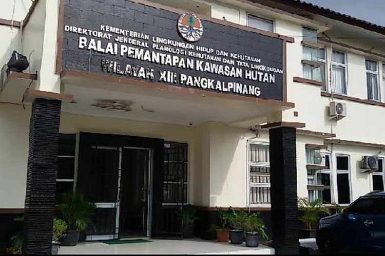 Kantor Balai Pemantapan Kawasan Hutan Pangkal Pinang, Kepulauan Bangka Belitung. 