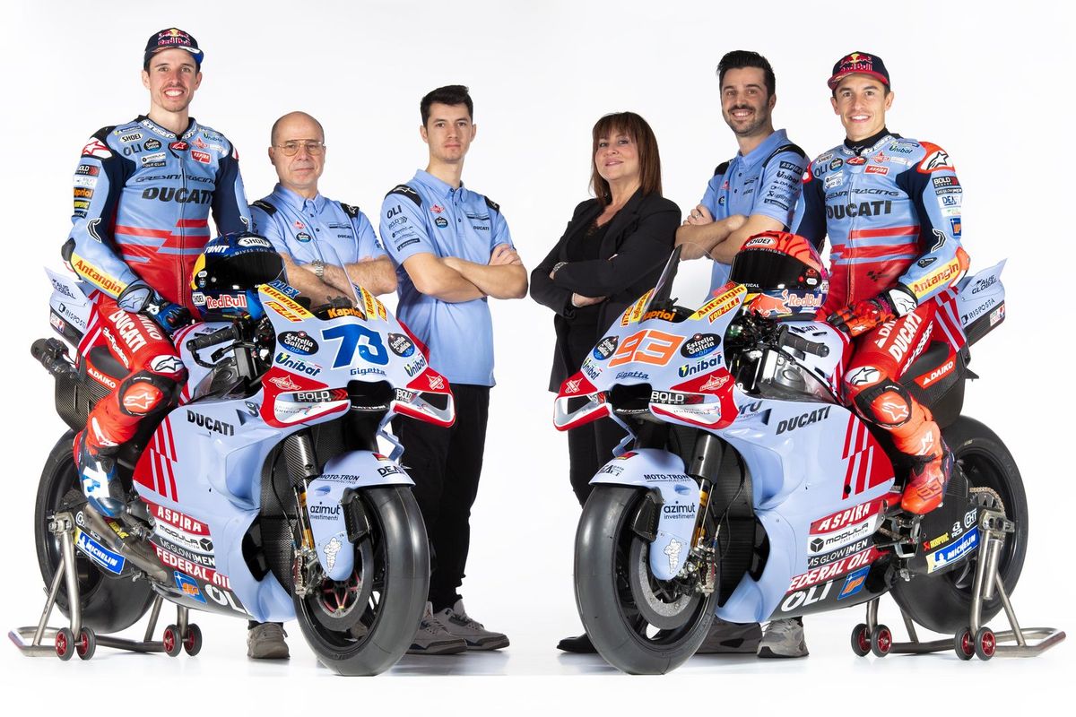 Gresini Racing bersama kedua pebalapnya, Alex Marquez dan Marc Marquez