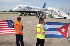 Penerbangan Perdana AS-Kuba dalam 50 Tahun Telah Mendarat di Santa Clara
