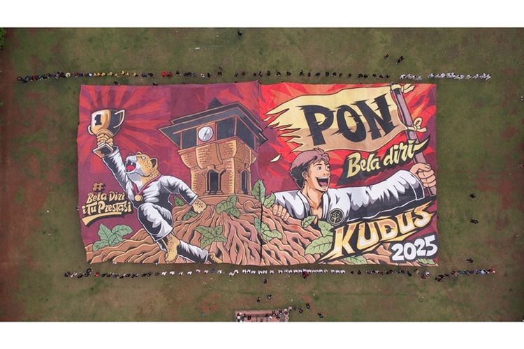 Kisah Inspiratif di Balik Tifo Raksasa PON Bela Diri 2025 Kudus